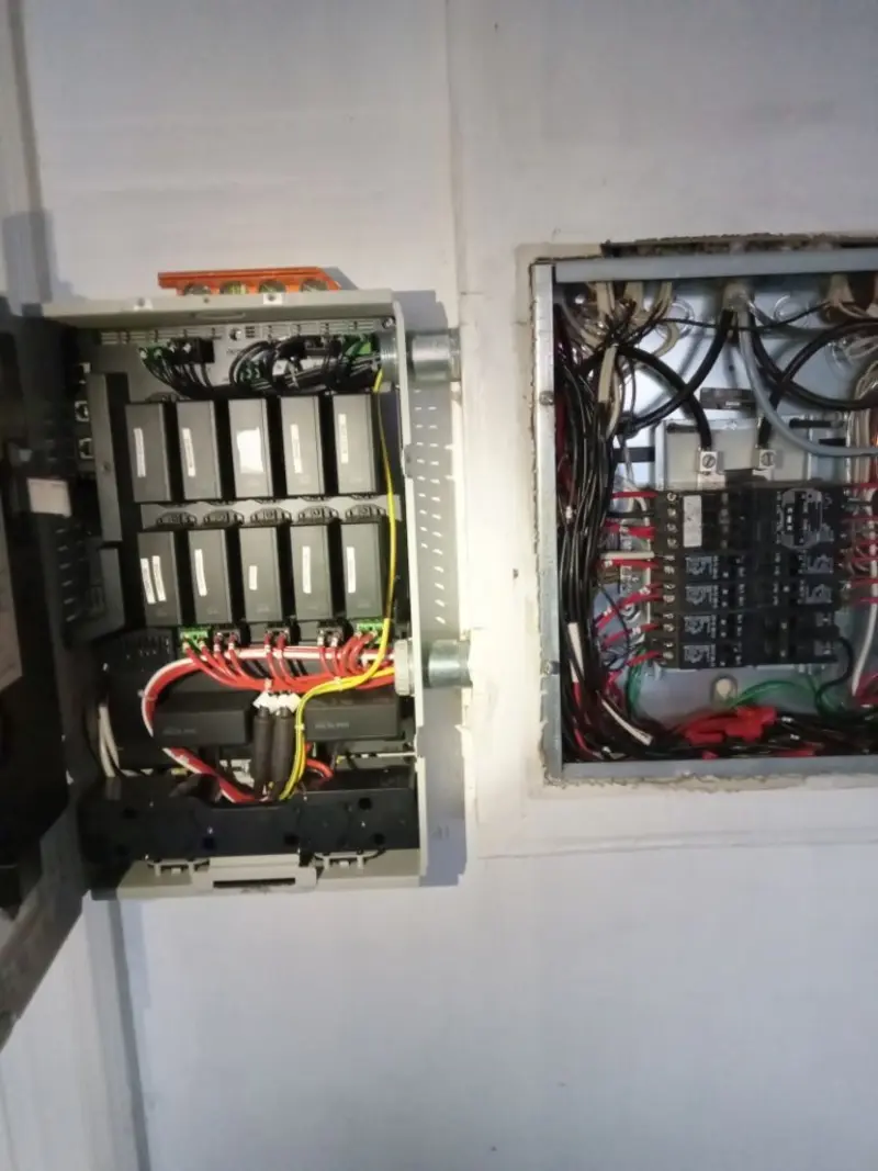 Electrical panel upgrade completed for Security Camera Wiring in Bethlehem
